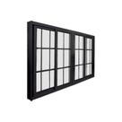 Janela de Correr Abertura Central Premium 4 Folhas com Grade Vidro Liso 100x150cm Yescasa
