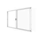 Janela de Correr Abertura Direita Exclusiva 2 Folhas Vidro Liso 100x150cm CRV Portas e Janela