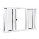 Janela de Correr em Aço 100 x 120 x 14 cm 4 Folhas Branco Prática MMachado