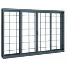 Janela de Correr em Aço Grade Quadriculada 100x120 cm 4 Folhas Cinza Belfort Sasazaki Janela de Correr em Aço Grade Quadriculada 100x120 cm 4 Folhas Cinza Belfort Sasazaki