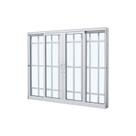Janela de Correr em Alumínio Branco Caribe Max 100x120x10,2cm 4 Folhas c/ Grade Jap