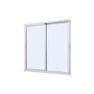 Janela de Correr em Alumínio Branco Caribe Max 120x150x6cm 2 Folhas Móveis Jap