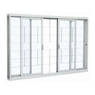 Janela de Correr Grade Quadriculada em Aço 100 x 150 x 12 cm 4 Folhas Kompacta Sasazaki Janela de Correr Grade Quadriculada em Aço 100 x 150 x 12 cm 4 Folhas Kompacta Sasazaki