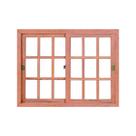 Janela De Correr P Vidro Quad. C Grade Angelim 120x120 Esel
