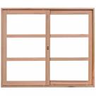 Janela de Madeira de Correr 100x80cm com Caixilho 8,5cm Ewk 290 Rondosul