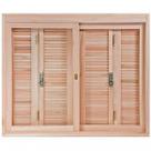 Janela de Madeira Pantográfica 120x120cm com Caixilho 14cm Ewk 360 Rondosul
