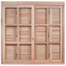 Janela de Madeira Pantográfica 120x120cm com Caixilho 14cm Ewk 370 Rondosul