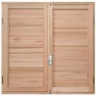 Janela de Madeira Veneziana 100x100cm com Caixilho 12cm Ewk 140 Rondosul