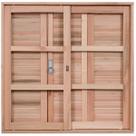Janela de Madeira Veneziana 100x100cm com Caixilho 12cm Ewk 230 Rondosul