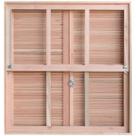 Janela de Madeira Veneziana 100x100cm com Caixilho e Guilhotina Ewk G990 Rondosul