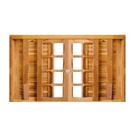 Janela de Madeira Veneziana 160x100cm 6 Folhas Rodam