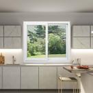 Janela de PVC 120x120cm 2 Folhas com Vidro Liso ITEC Brimak