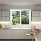 Janela de PVC 120x150cm 2 Folhas com Vidro Liso ITEC Brimak
