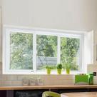Janela de PVC 120x200cm 3 Folhas com Vidro Liso ITEC Brimak