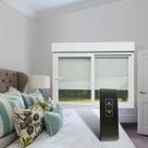 Janela de PVC Integrada 140x150cm 2 Folhas com Vidro Liso e Cremonna com Controle Remoto ITEC Brimak