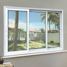 Janela Elite 3 Folhas Moveis Sequenciais 100 X 240 Vidro Liso