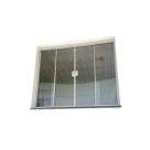 Janela incolor 4f 100alt x 120lar desmontada ( kit branco )