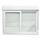 Janela Integrada PVC 2 Folhas Vidro Liso com Cremona Itec Branco Brimak Janela Integrada PVC 2 Folhas Vidro Liso com Cremona Itec Branco Brimak