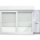 Janela Integrada Pvc 2 Folhas Vidro Liso com Cremona Motor Controle Remoto Itec Branco