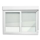 Janela Integrada Pvc 2 Folhas Vidro Liso Itec Branco