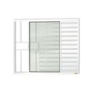 Janela Janela Veneziana Confort 3 Folhas com Grade Vidro Liso 100cm X 150cm Brimak Janela Janela Veneziana Confort 3 Folhas com Grade Vidro Liso 100cm X 150cm Brimak
