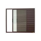 Janela Janela Veneziana Confort 3 Folhas Vidro Liso 100cm X 120cm Brimak Janela Janela Veneziana Confort 3 Folhas Vidro Liso 100cm X 120cm Brimak