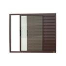 Janela Janela Veneziana Confort 3 Folhas Vidro Liso 80cm X 100cm Brimak Janela Janela Veneziana Confort 3 Folhas Vidro Liso 80cm X 100cm Brimak