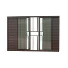 Janela Janela Veneziana Confort 6 Folhas com Grade Vidro Liso 100cm X 150cm Brimak Janela Janela Veneziana Confort 6 Folhas com Grade Vidro Liso 100cm X 150cm Brimak