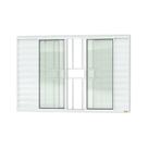 Janela Janela Veneziana Confort 6 Folhas com Grade Vidro Liso 100cm X 150cm Brimak Janela Janela Veneziana Confort 6 Folhas com Grade Vidro Liso 100cm X 150cm Brimak