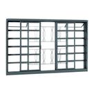 Janela Massa Externa com Divisão Bandeira Grade em Aço 100 x 150 x 12 cm 4 Folhas Belfort Sasazaki