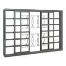 Janela Massa Externa com Divisão Grade Elo em Aço 100 x 150 x 12 cm 4 Folhas Belfort Sasazaki
