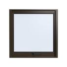 Janela Maxim-Ar 100cmx60cm em Alumínio Bronze Com Vidro Jateado Vitrolar