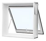 Janela Maxim Ar 50x50cm Aço Branco Sem Grade Max Ar Vitro Branco