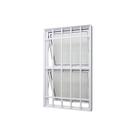 Janela Maxim-Ar em Alumínio Branco Perfecta Max 100x60x9,5cm c/ Grade 2 Folhas Jap