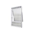Janela Maxim-Ar em Alumínio Branco Perfecta Max 120x80x9,5cm c/ Grade Jap