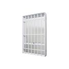 Janela Maxim-Ar em Alumínio Branco Perfecta Max Vidro Fixo Inferior 100x60x9,5cm c/ Grade Jap Janela Maxim-Ar em Alumínio Branco Perfecta Max Vidro Fixo Inferior 100x60x9,5cm c/ Grade Jap