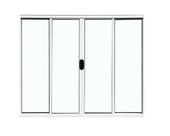 Janela Para sala / Cozinha 4 Folhas 1,00x1,20 Aluminio Branco Sem Grade