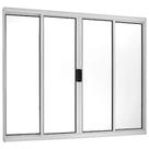 Janela Para sala/Cozinha 4 Folhas 1,00x2,00 Aluminio Branco SEM GRADE