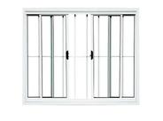 Janela Para sala/Cozinha 4 Folhas Aluminio Branco Com Grade 1,00x1,00