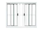 Janela Para sala/Cozinha 4 Folhas Aluminio Branco Com Grade 1,00x1,20