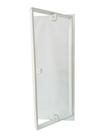 Janela Pivotante Capelinha Em Alumínio Branco Vidro Blindex 100x40cm