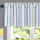 Janela Valance DriftAway Farmhouse Linen Thermal Navy 52x46cm