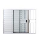 Janela Veneziana 3 Folhas Móveis com Grade Vidro Liso 100x150 Ecosul Esquadrisul Janela Veneziana 3 Folhas Móveis com Grade Vidro Liso 100x150 Ecosul Esquadrisul