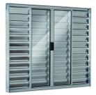 Janela Veneziana 6 Folhas 1,00x1,50 Aluminio Brilhante Sem Grade