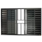 Janela Veneziana 6 Folhas 1,00x1,50 Preto C/ Grade