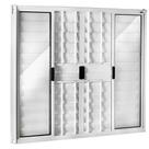 Janela Veneziana 6 Folhas 1,20x1,20 Alumínio Branco C/g