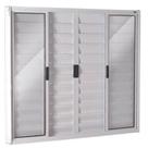 Janela Veneziana 6 Folhas 1,20x2,00 Alumínio Branco S/g