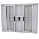 Janela Veneziana 6 Folhas Alumínio Branco 1.00 x 1.20 Linha 25 com Grade Janela Veneziana 6 Folhas Alumínio Branco 1.00 x 1.20 Linha 25 com Grade