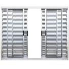 Janela Veneziana 6 Folhas Alumínio Brilhante 1.00 x 2.00 Modular