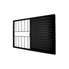 Janela Veneziana Abertura Direita Exclusiva 3 Folhas Grade Vidro Liso 100x100cm CRV Portas e Janelas